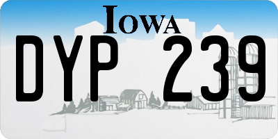 IA license plate DYP239