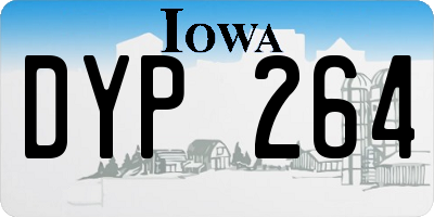 IA license plate DYP264