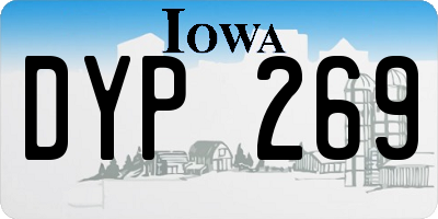 IA license plate DYP269