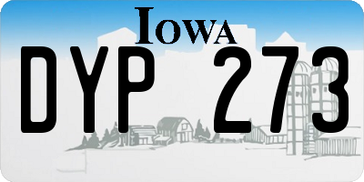 IA license plate DYP273