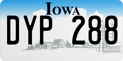 IA license plate DYP288