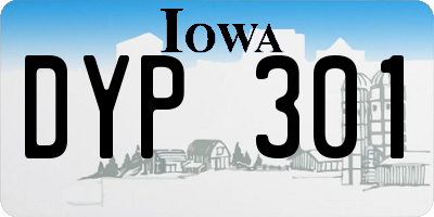 IA license plate DYP301