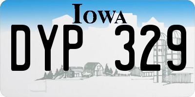 IA license plate DYP329