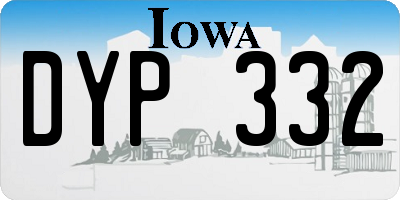 IA license plate DYP332