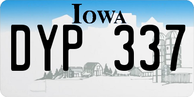 IA license plate DYP337
