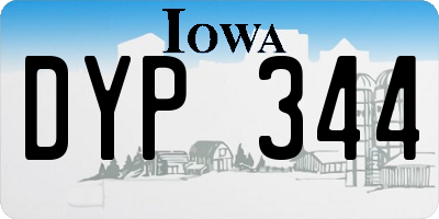 IA license plate DYP344