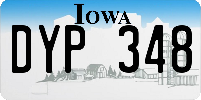 IA license plate DYP348