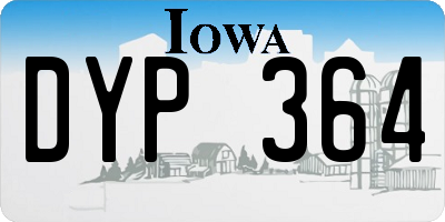 IA license plate DYP364