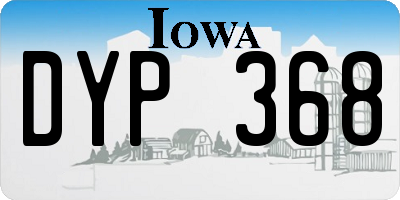 IA license plate DYP368