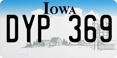 IA license plate DYP369