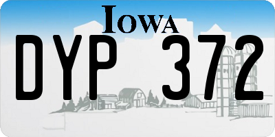 IA license plate DYP372