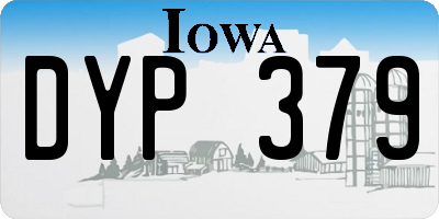 IA license plate DYP379