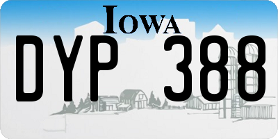 IA license plate DYP388