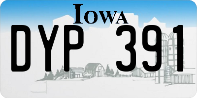 IA license plate DYP391