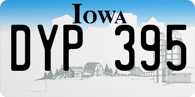 IA license plate DYP395