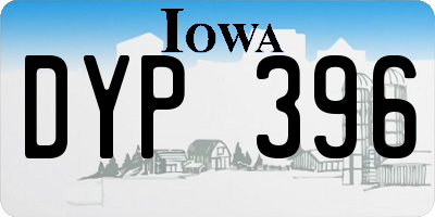 IA license plate DYP396