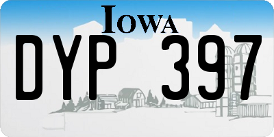 IA license plate DYP397