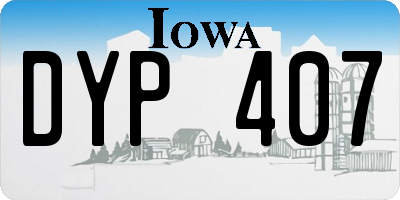 IA license plate DYP407