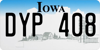 IA license plate DYP408