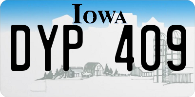 IA license plate DYP409
