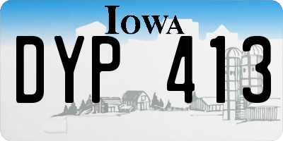 IA license plate DYP413