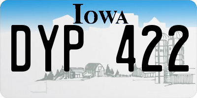 IA license plate DYP422