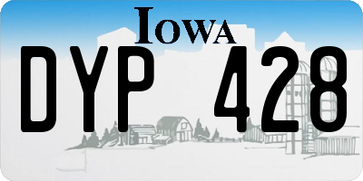 IA license plate DYP428