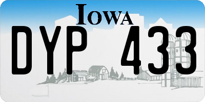 IA license plate DYP433