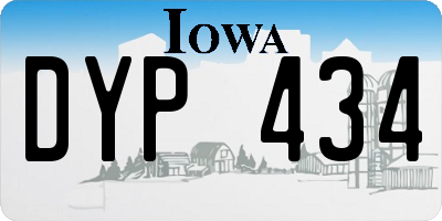 IA license plate DYP434