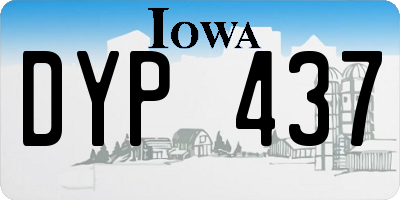 IA license plate DYP437