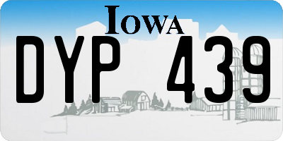 IA license plate DYP439