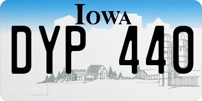 IA license plate DYP440