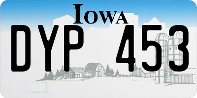 IA license plate DYP453