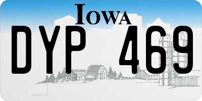 IA license plate DYP469