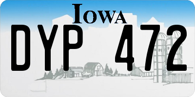 IA license plate DYP472