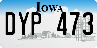 IA license plate DYP473