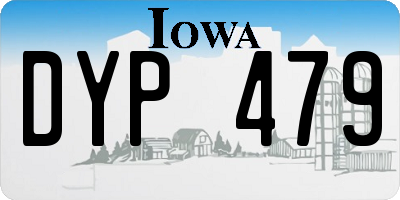 IA license plate DYP479