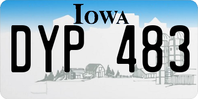 IA license plate DYP483