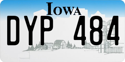 IA license plate DYP484