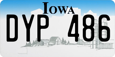 IA license plate DYP486