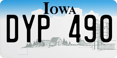 IA license plate DYP490