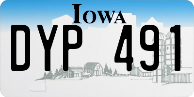 IA license plate DYP491