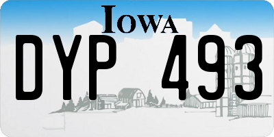 IA license plate DYP493