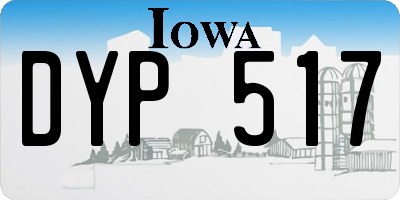 IA license plate DYP517