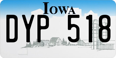 IA license plate DYP518
