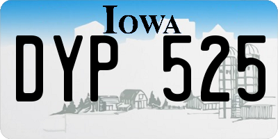 IA license plate DYP525