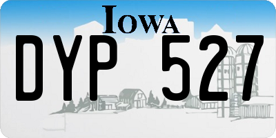 IA license plate DYP527