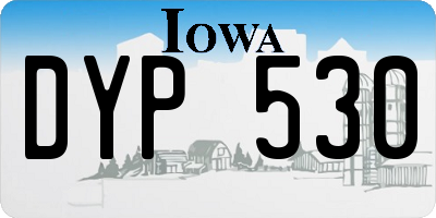 IA license plate DYP530