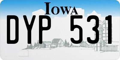 IA license plate DYP531