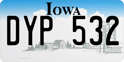 IA license plate DYP532